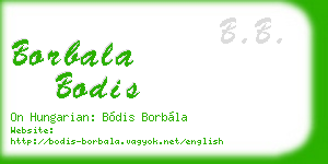 borbala bodis business card